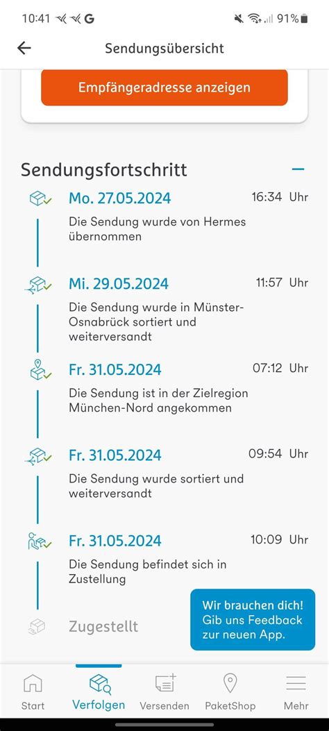 hermes zustellung gerbrunn|Hermes sendung versand zeit.